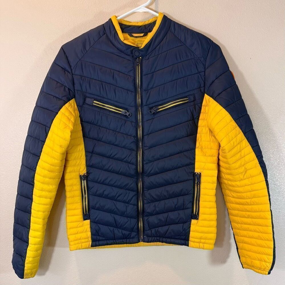 Save The Duck Colorblock Lightweight Insulated Puffer Youth Jacket Coat Size 14